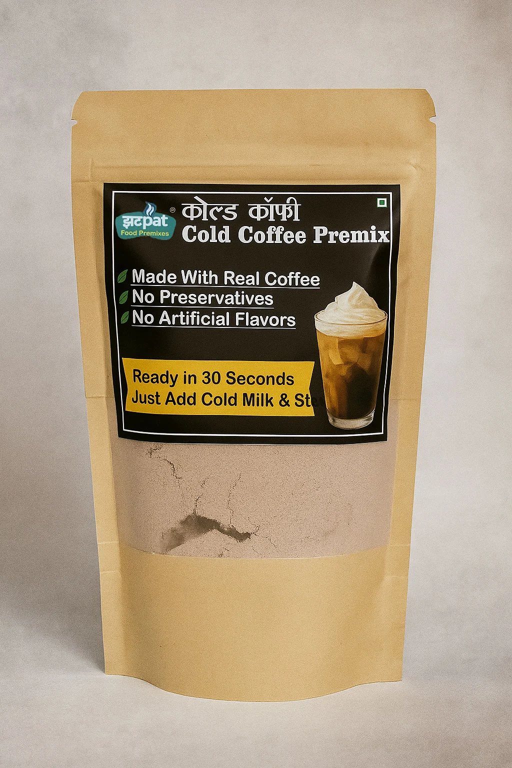 Cold Coffee Premix by Zatpat Food Premixes – Café-Style Creamy Instant Coffee Mix Ready in Seconds