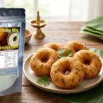 Crispy instant medu vada made using Zatpat Food Premixes served with chutney and sambar