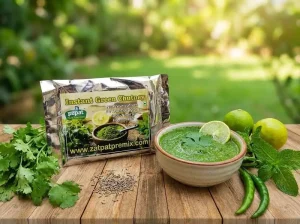 Instant Green Chutney Premix Powder Zatpat Food Premixes Pune